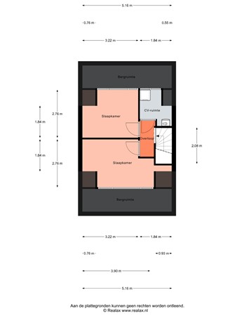 Floorplan - Lindenstraat 19, 3752 CM Bunschoten-Spakenburg